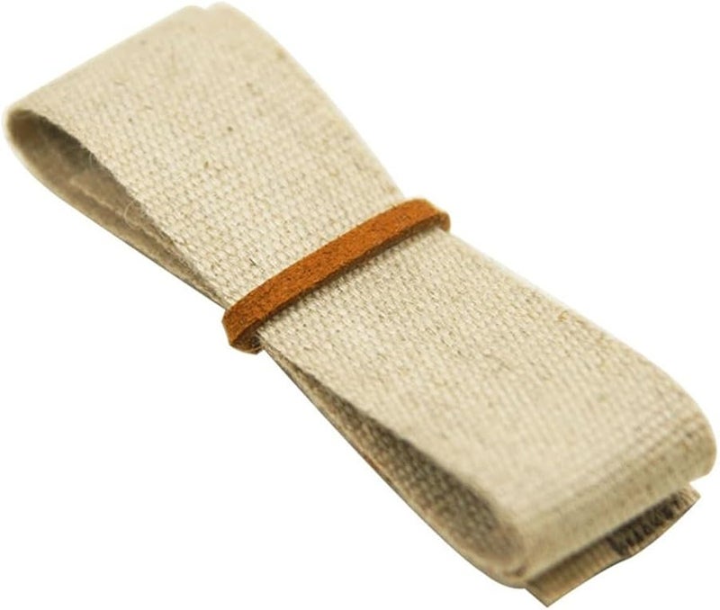 Cotton Linen Eccentric Belt 4cm x 1m Plain Weave Rolled Edge Strip for DIY Sewing - Image 1